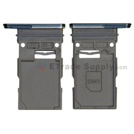 For Samsung Galaxy S22 Ultra SIM Card Tray Replacement (Single SIM Card) - Green - Grade S+