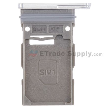 For Samsung Galaxy S22 Ultra SIM Card Tray Replacement (Single SIM Card) - White - Grade S+