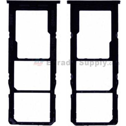 For Samsung Galaxy A13/A135 SIM Card Tray Replacement (Double SIM Card) - Black - Grade S+