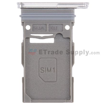 For Samsung Galaxy S22 SIM Card Tray Replacement (Single SIM Card) - White - Grade S+