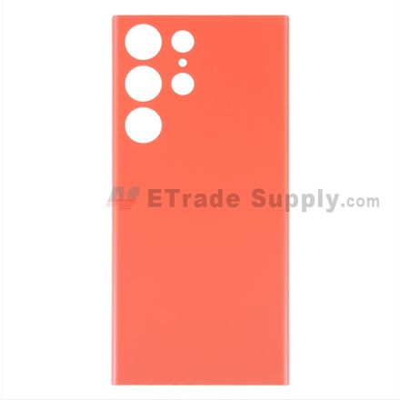 For Samsung Galaxy S23 Ultra Battery Door Replacement - Red - With Logo - Grade S+