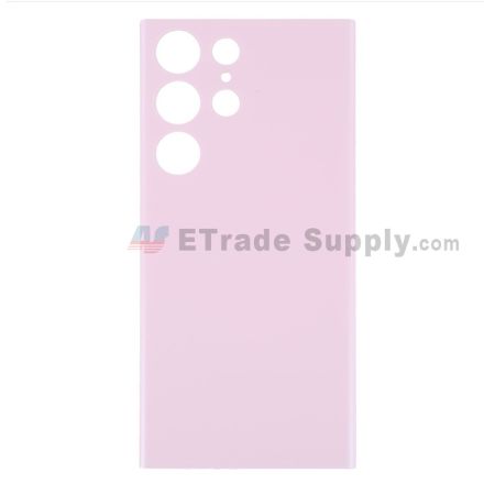 For Samsung Galaxy S23 Ultra Battery Door Replacement - Purple - With Logo - Grade S+