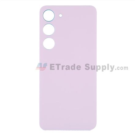 For Samsung Galaxy S23 Battery Door Replacement - Purple - With Logo - Grade R