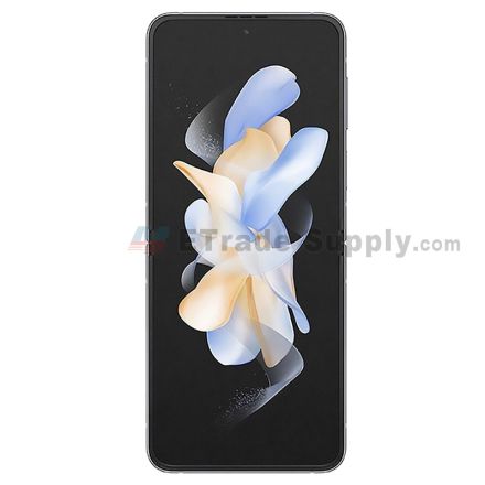 For Samsung Galaxy Z Flip 4 F721 (European Version) LCD Screen and Digitizer Assembly with Front Housing Replacement - Graphite - Without Logo - Grade S+