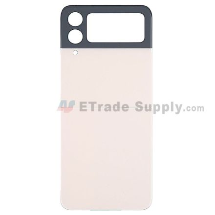 For Samsung Galaxy Z Flip4 SM-F721B Battery Back Cover with Phase Circle Replacement - Pink Gold - Grade R