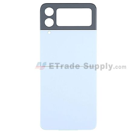 For Samsung Galaxy Z Flip4 SM-F721B Battery Back Cover with Phase Circle Replacement - Blue - Grade R