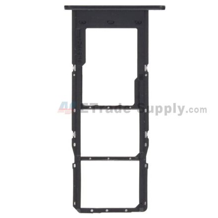 For Samsung Galaxy A14/A145R SIM Card Tray Replacement (Double SIM Card) - Black - Grade S+