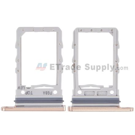 For Samsung Galaxy Z Flip4 5G SIM Card Tray Replacement (Single SIM Card) - Pink Gold - Grade S+